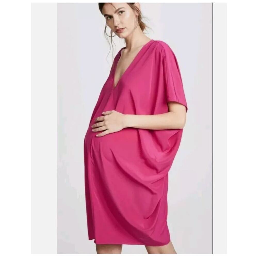 Hatch Collection Slouch Maternity Dress Pink Size P